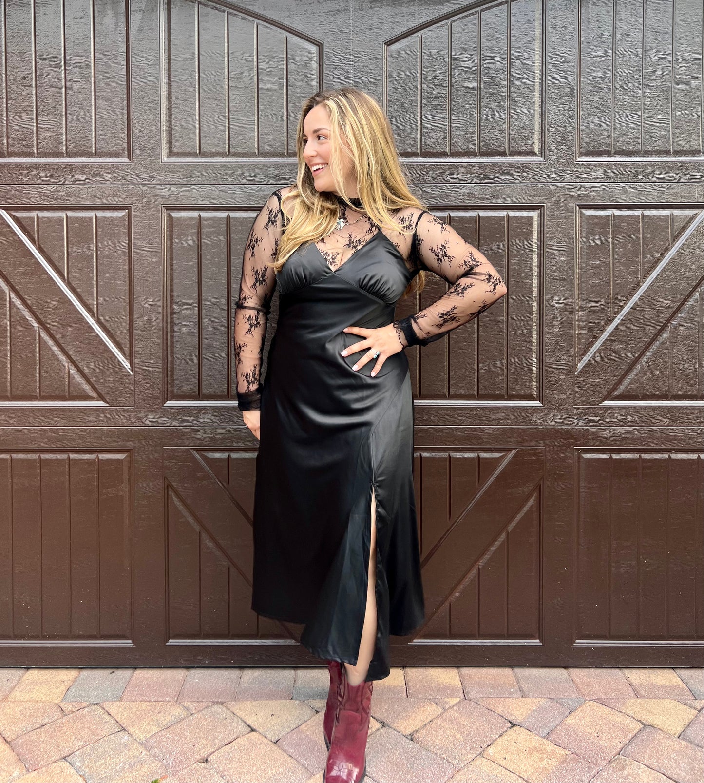 Robe en satin « Actin' Up »