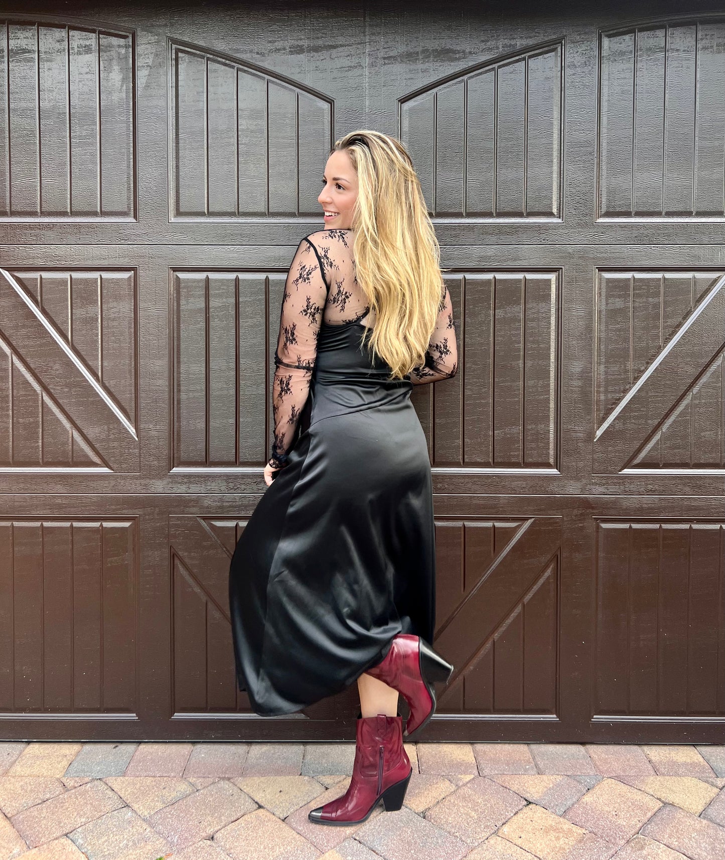 Robe en satin « Actin' Up »
