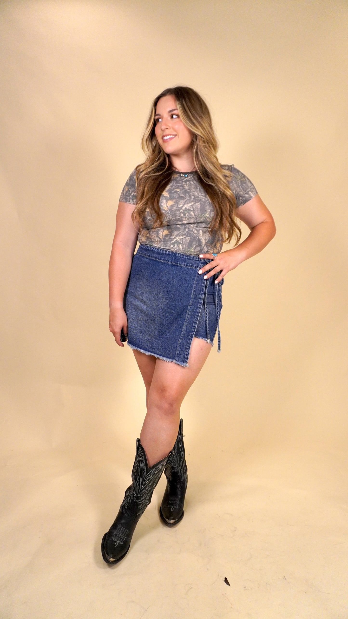Ella Denim Skort