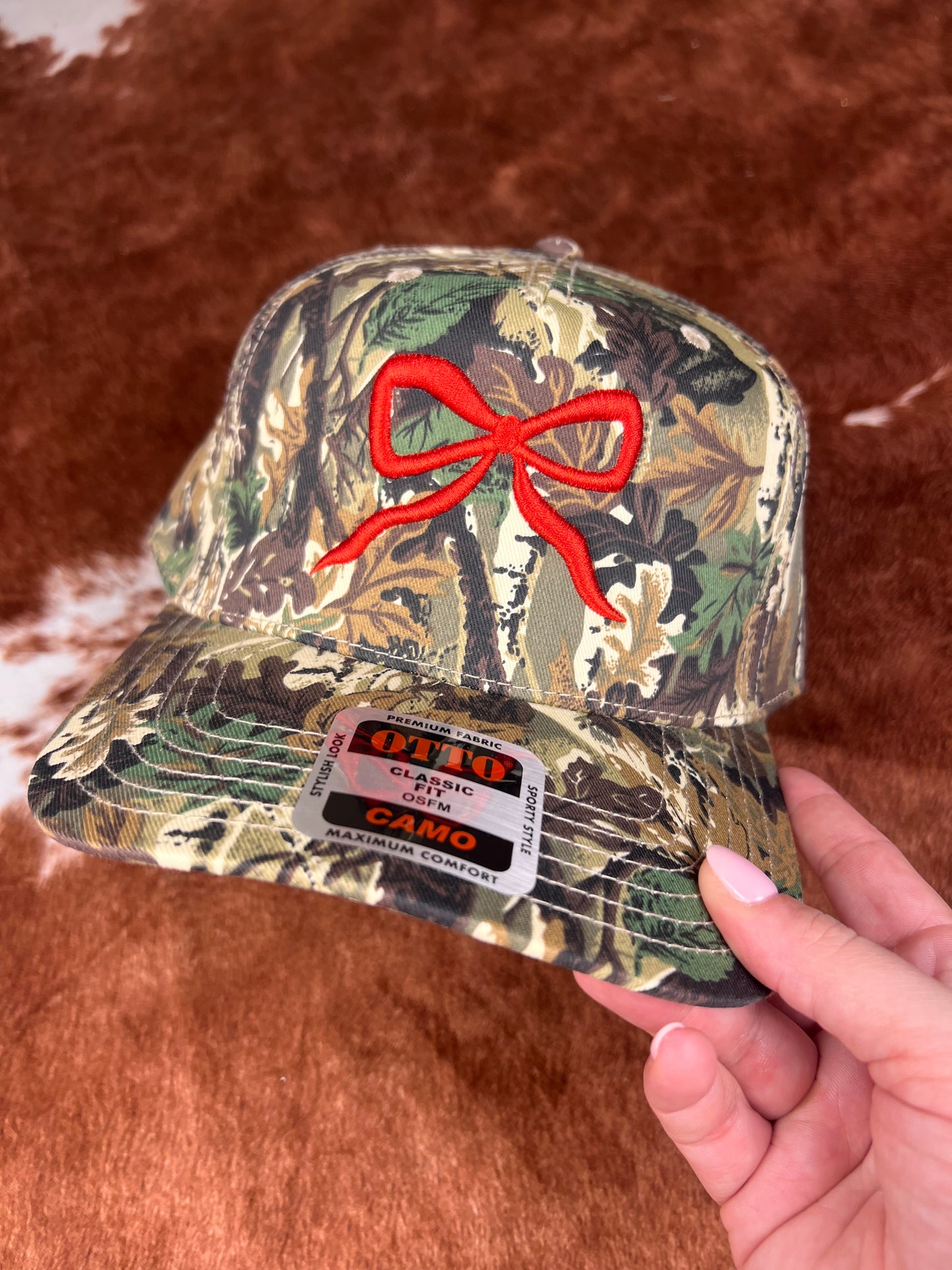 Camo Bow Trucker Hat
