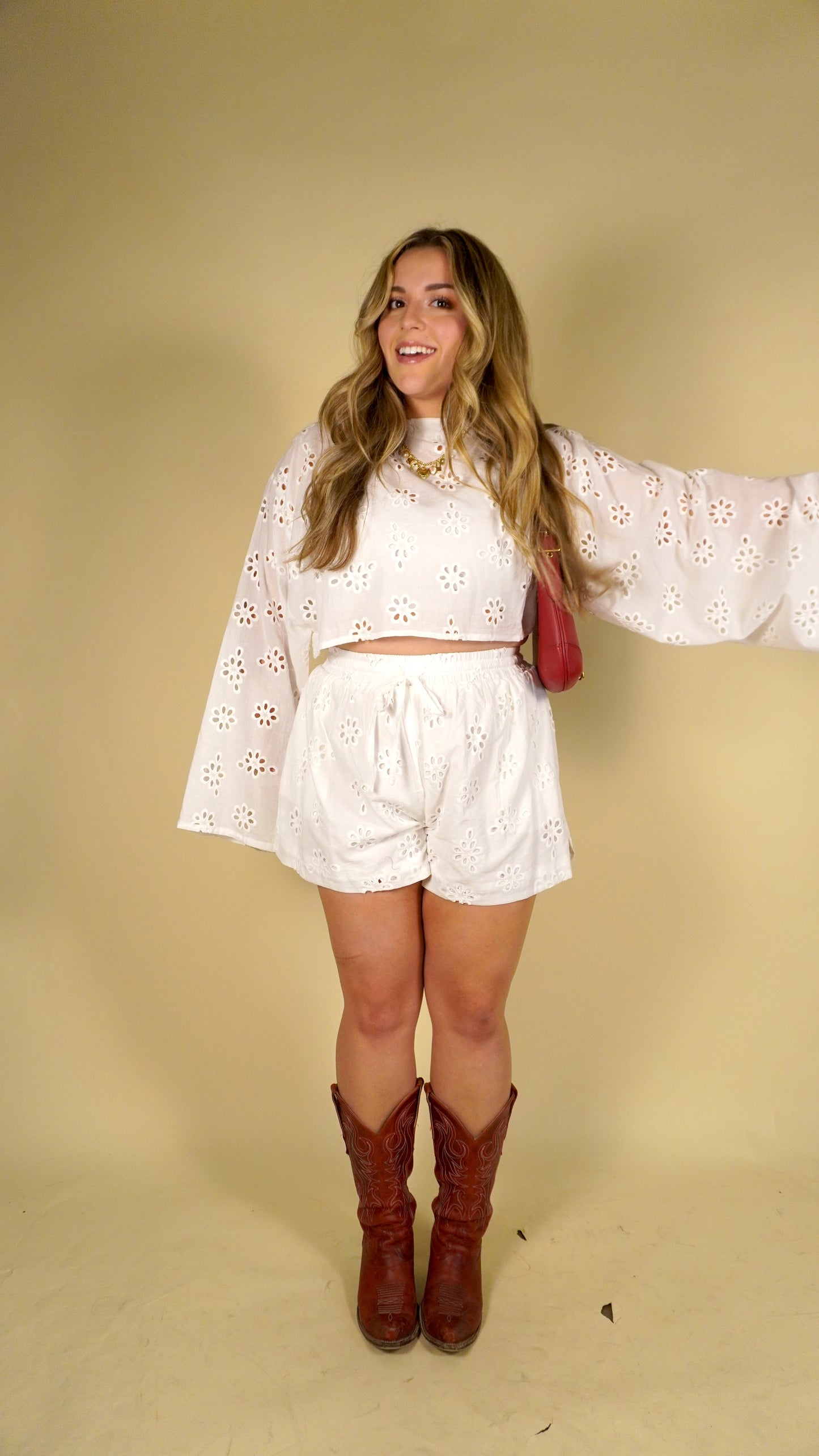 Candace Eyelet Top