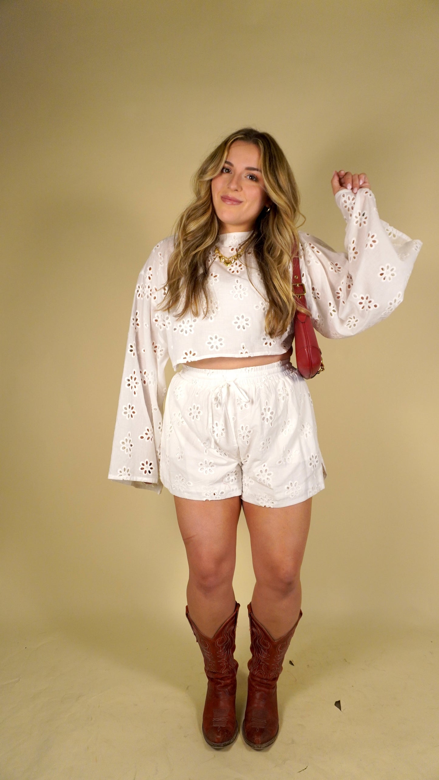 Candace Eyelet Top