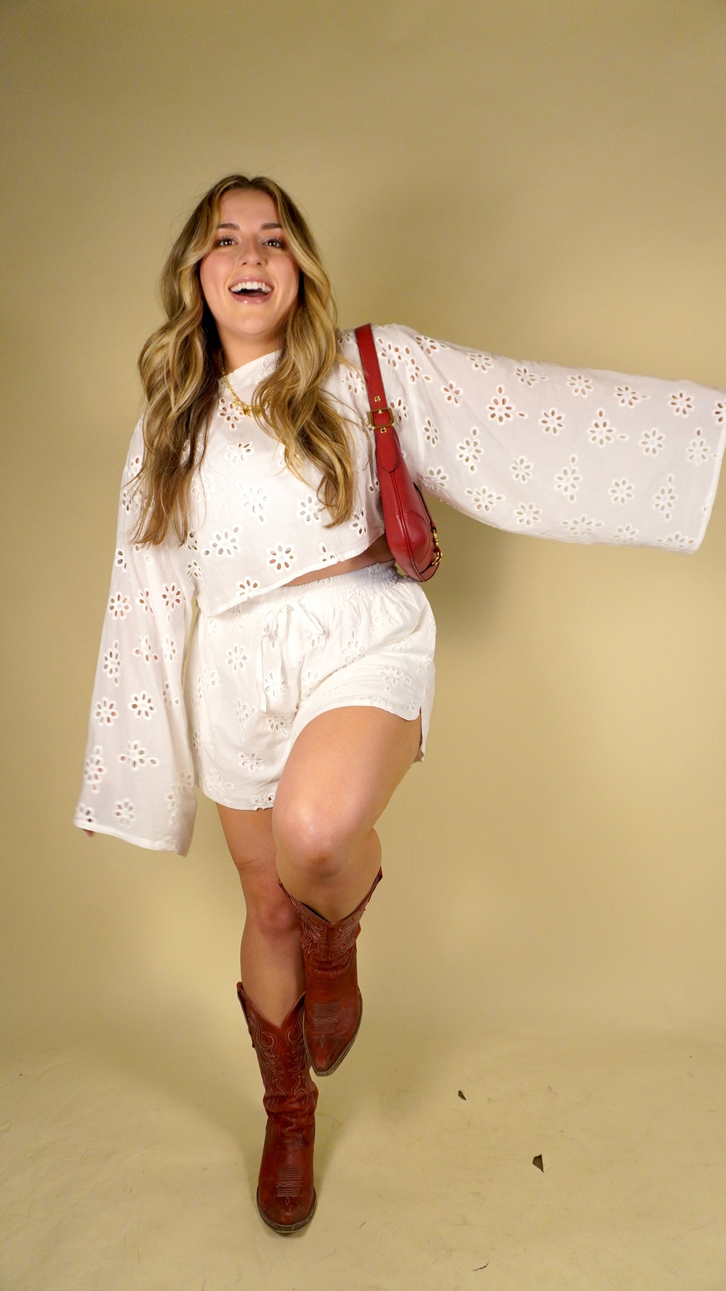 Candace Eyelet Top
