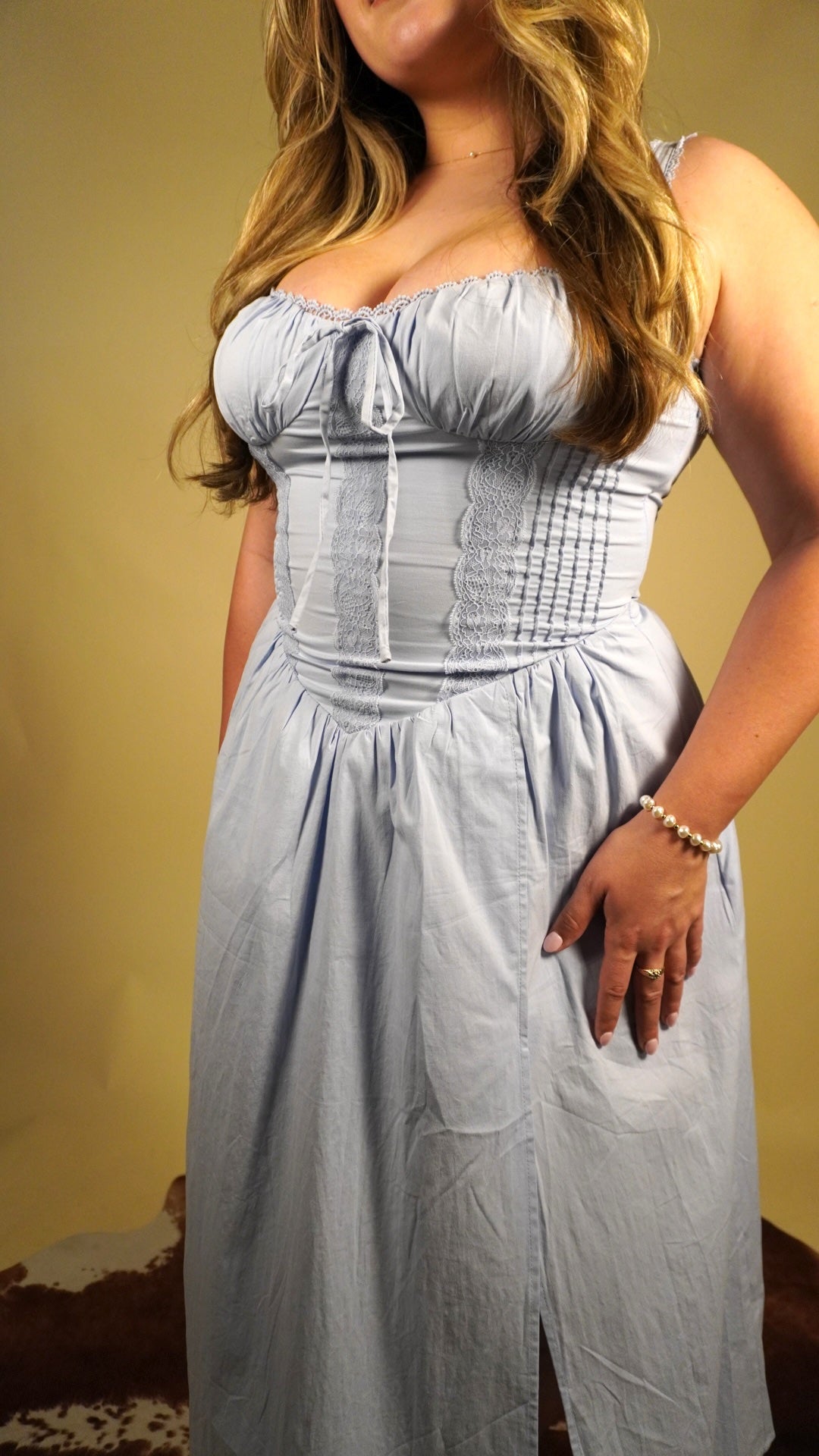 Cindy Milkmaid Midi Dress