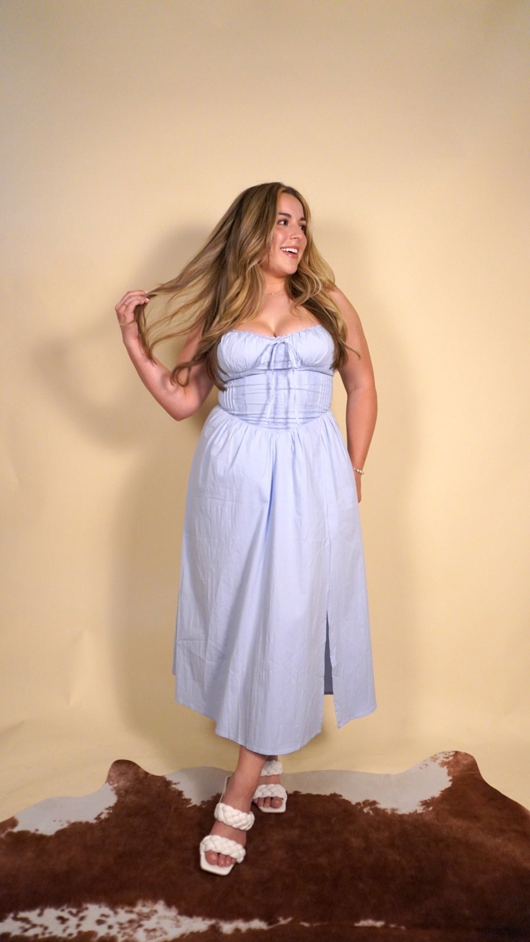 Cindy Milkmaid Midi Dress