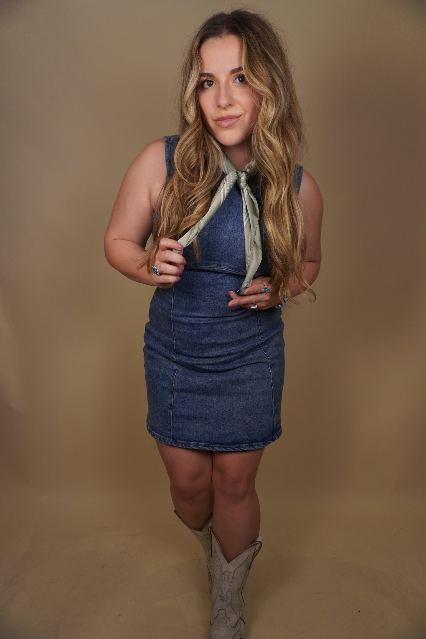 Classic Denim Mini Dress