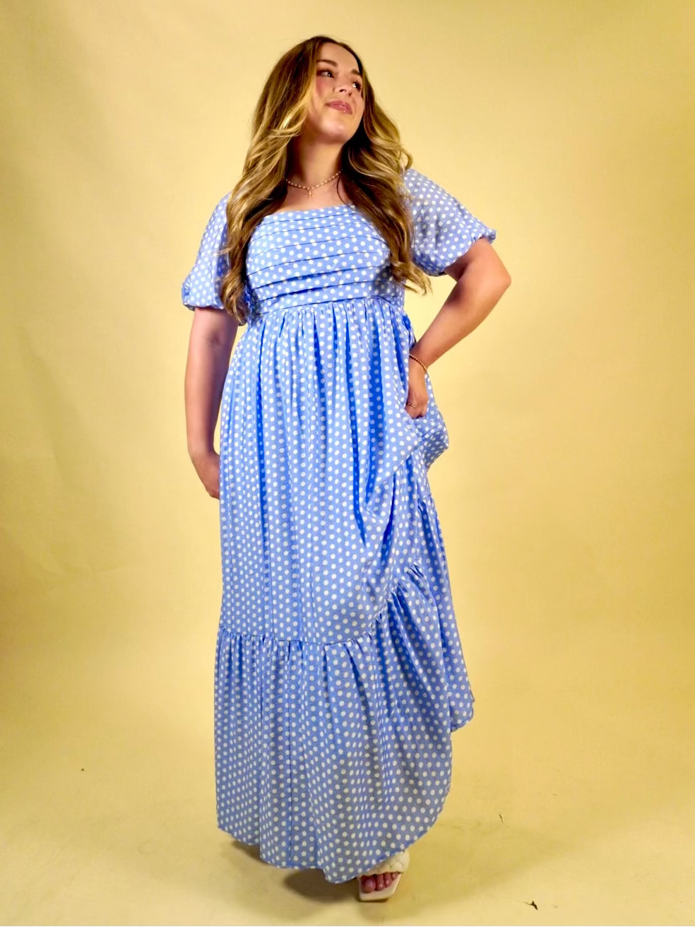 Gracie Polka Dot Maxi Dress | Feminine Summer Maxi  Rebel and Grace