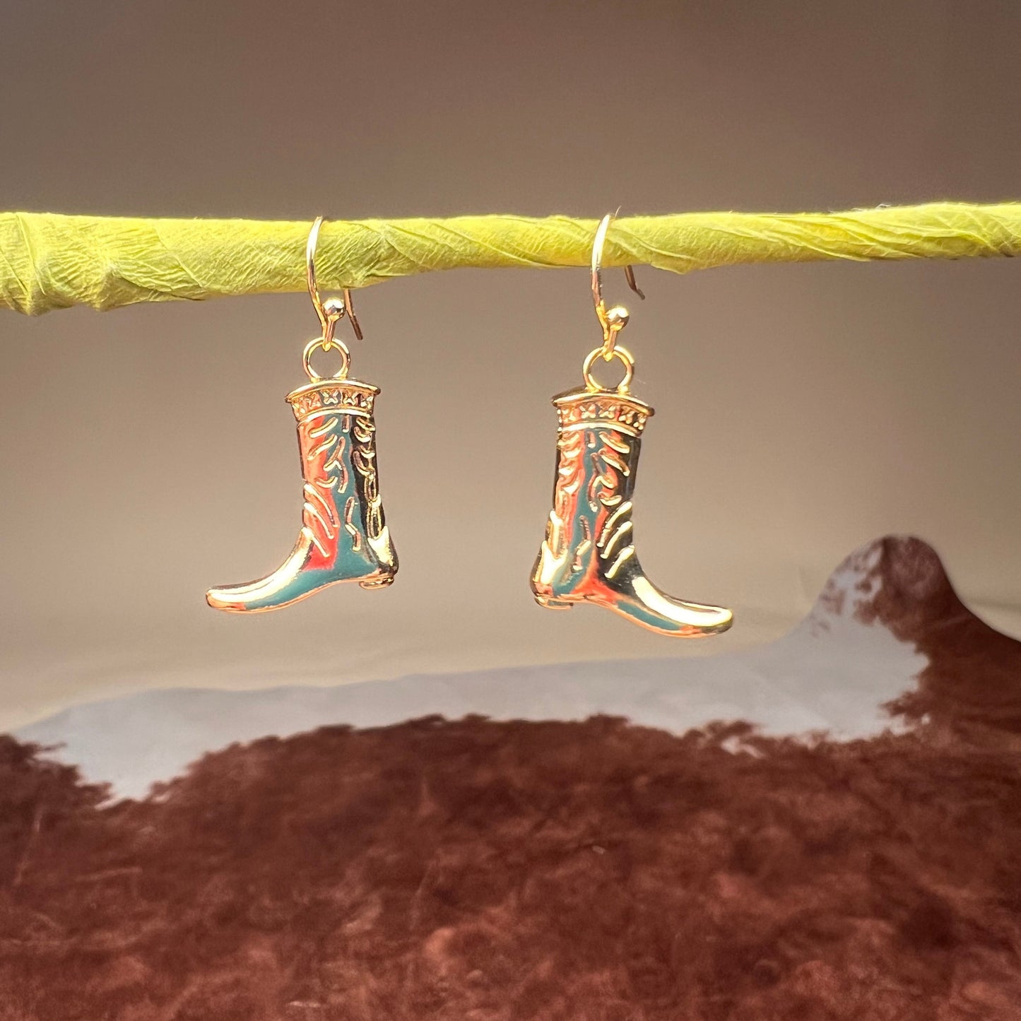 Knockin' Boots Dangle Earrings