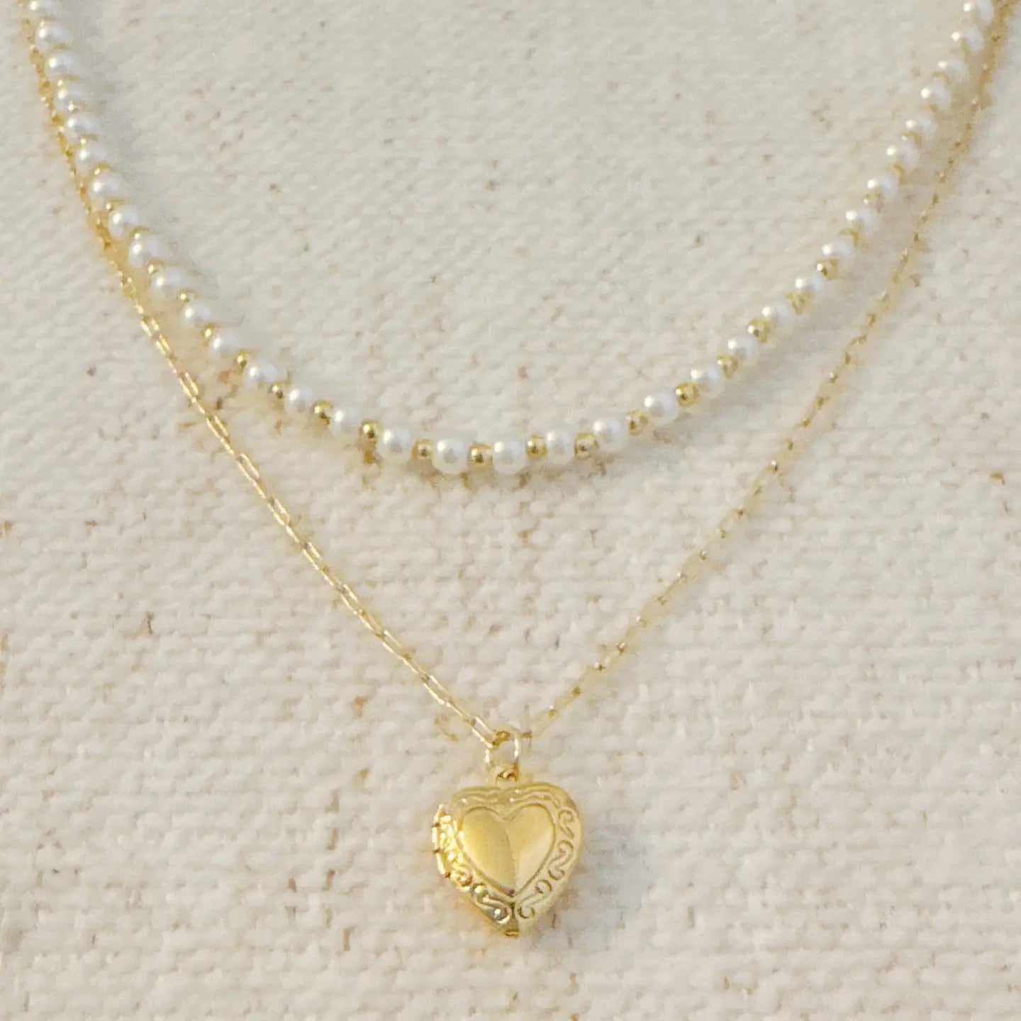 Lovely Layered Locket Necklace