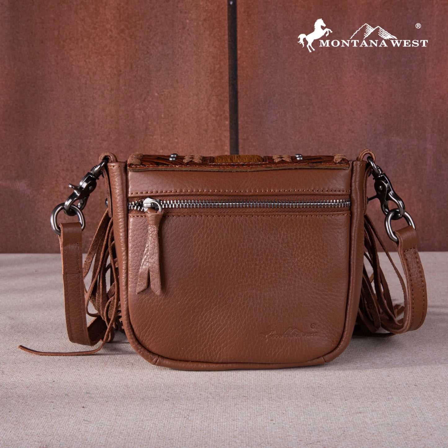 Montana West Fringe Crossbody | Brown