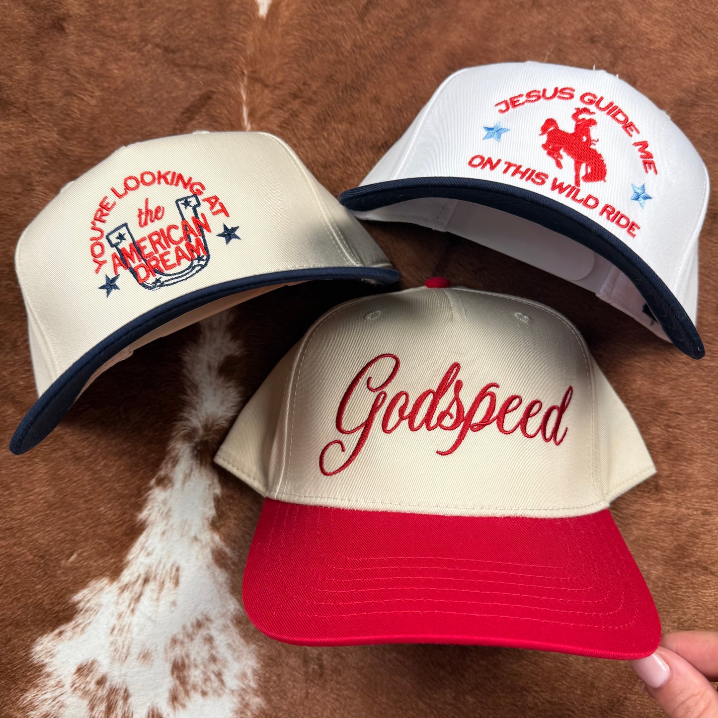 faith based patriotic trucker hats. god and country.