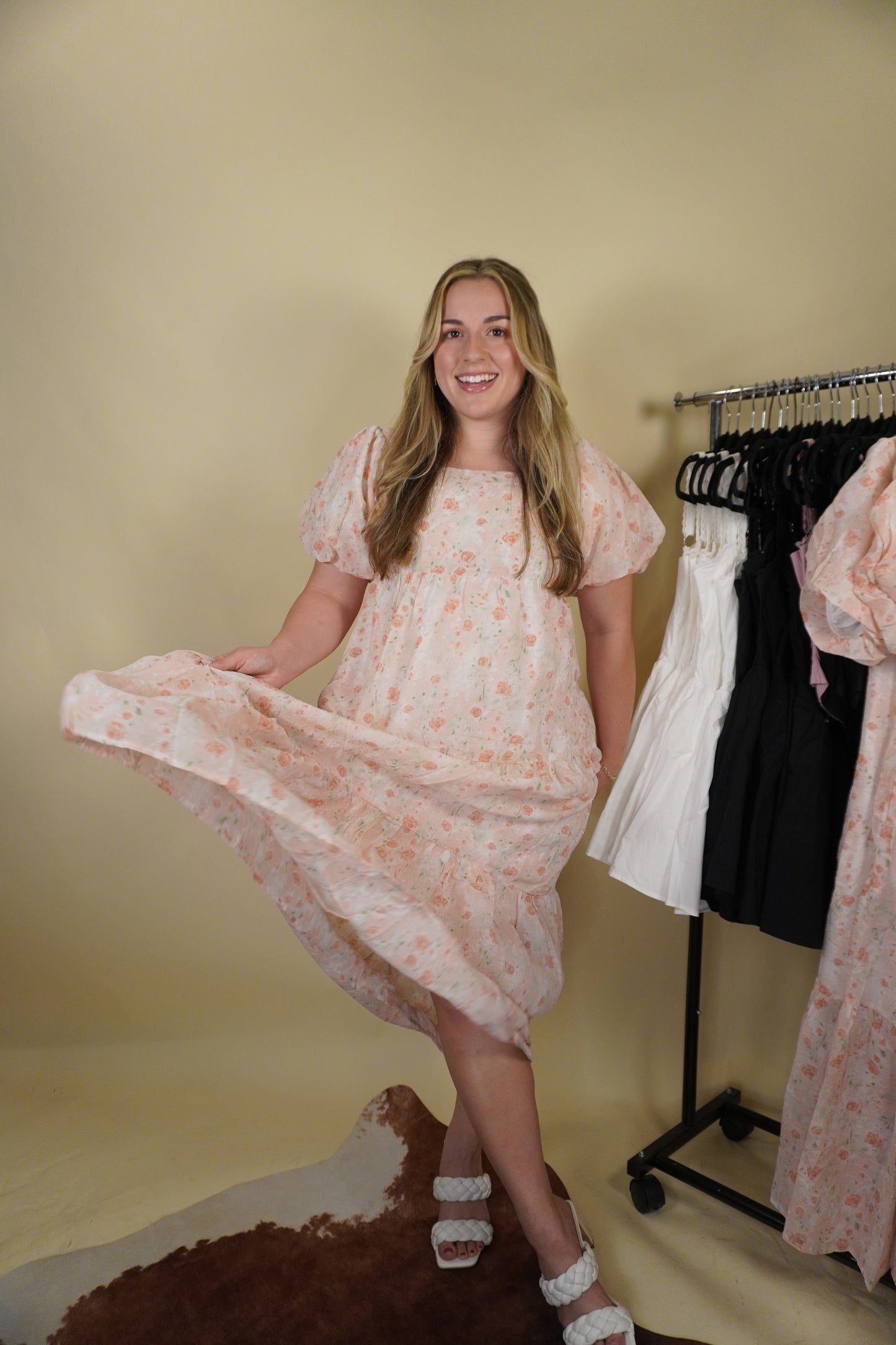 Rosette Maxi Dress
