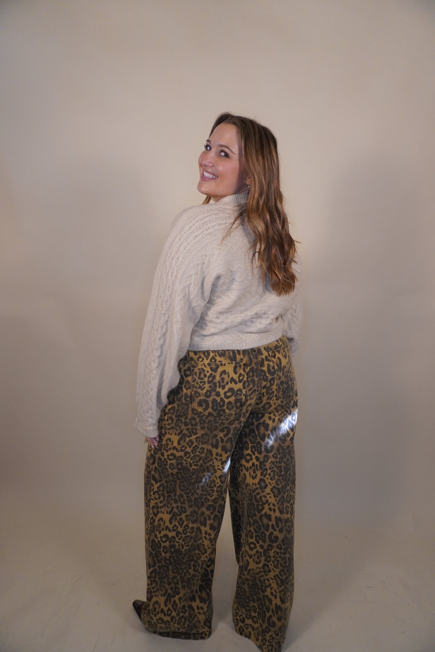 Tori Leopard Denim