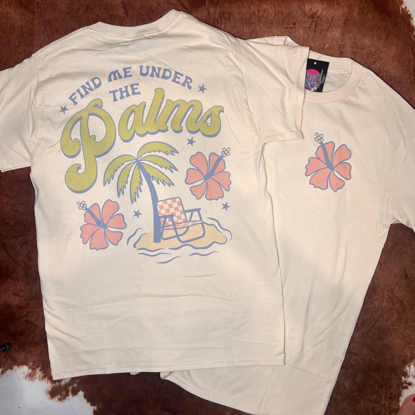 Camiseta bajo las palmeras