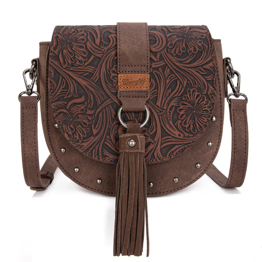 Wrangler Saddle Crossbody Bag- Coffee