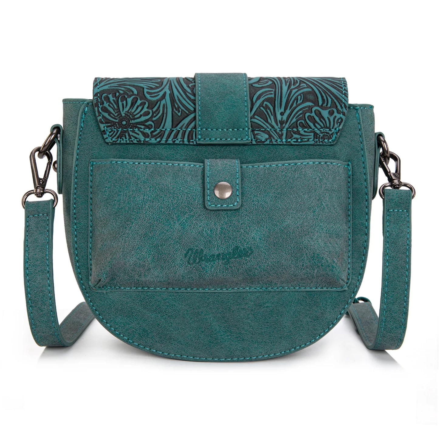 Wrangler Saddle Crossbody Bag- Turquoise