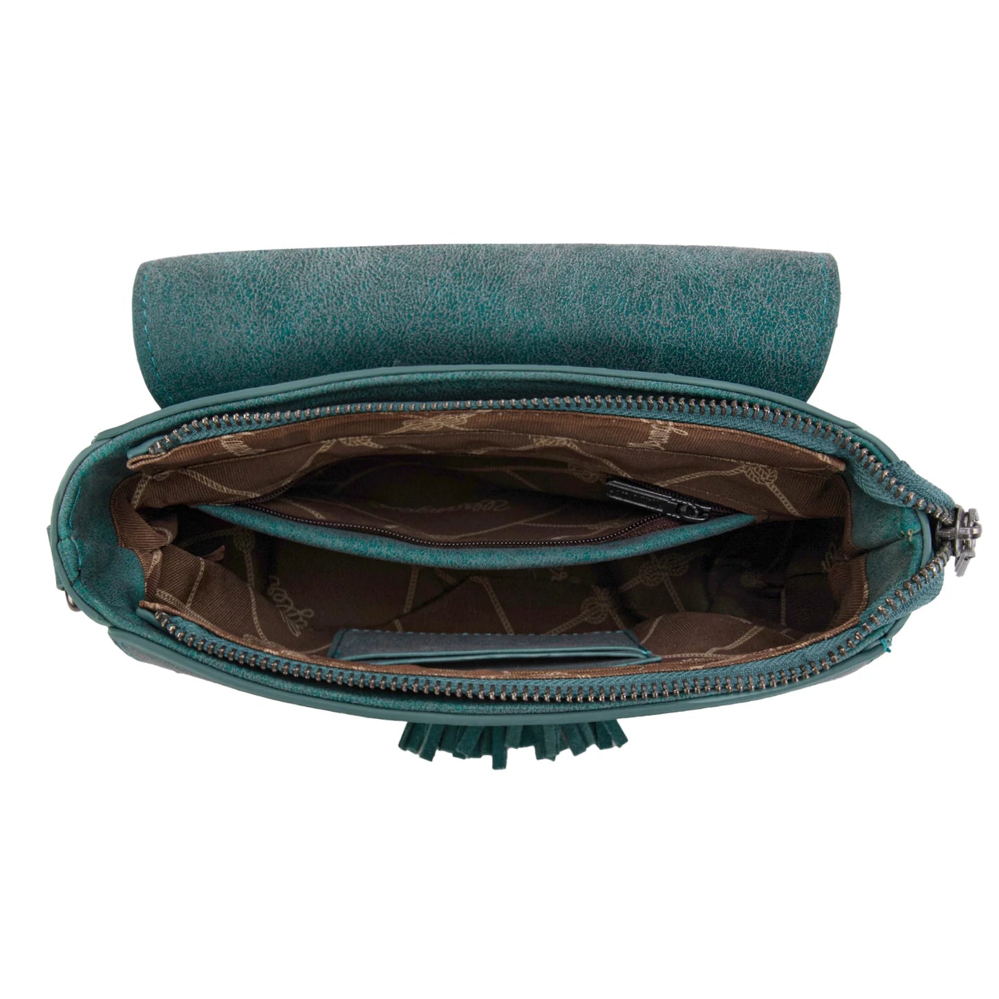 Wrangler Saddle Crossbody Bag- Turquoise