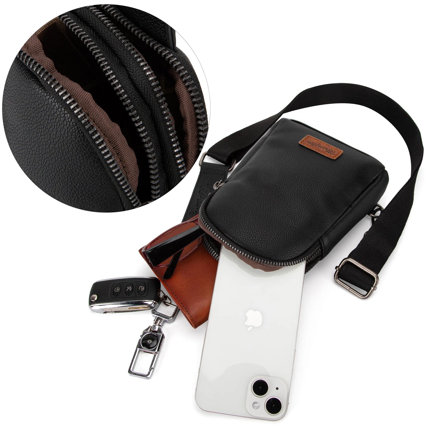 Wrangler Sling Bag/ Crossbody- Black