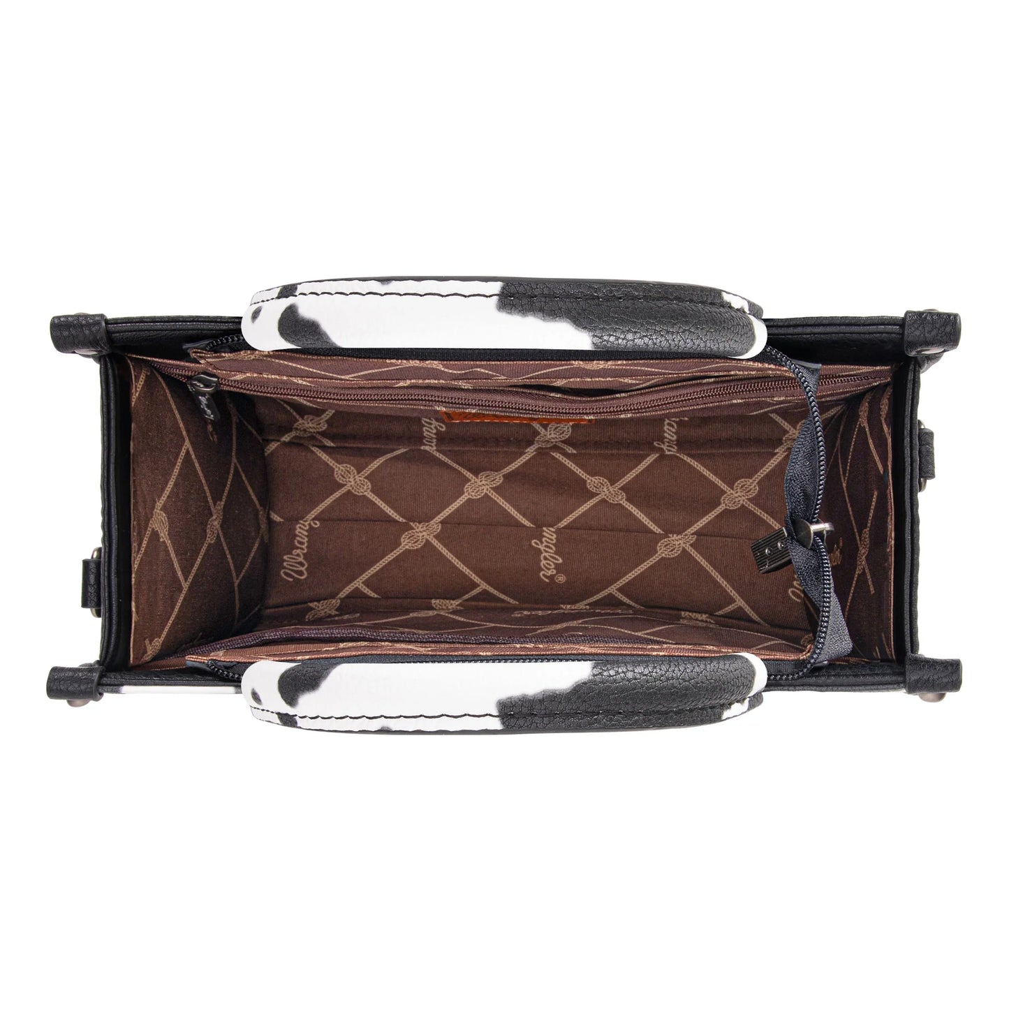 Wrangler Cow Print Concealed Carry Tote | Black