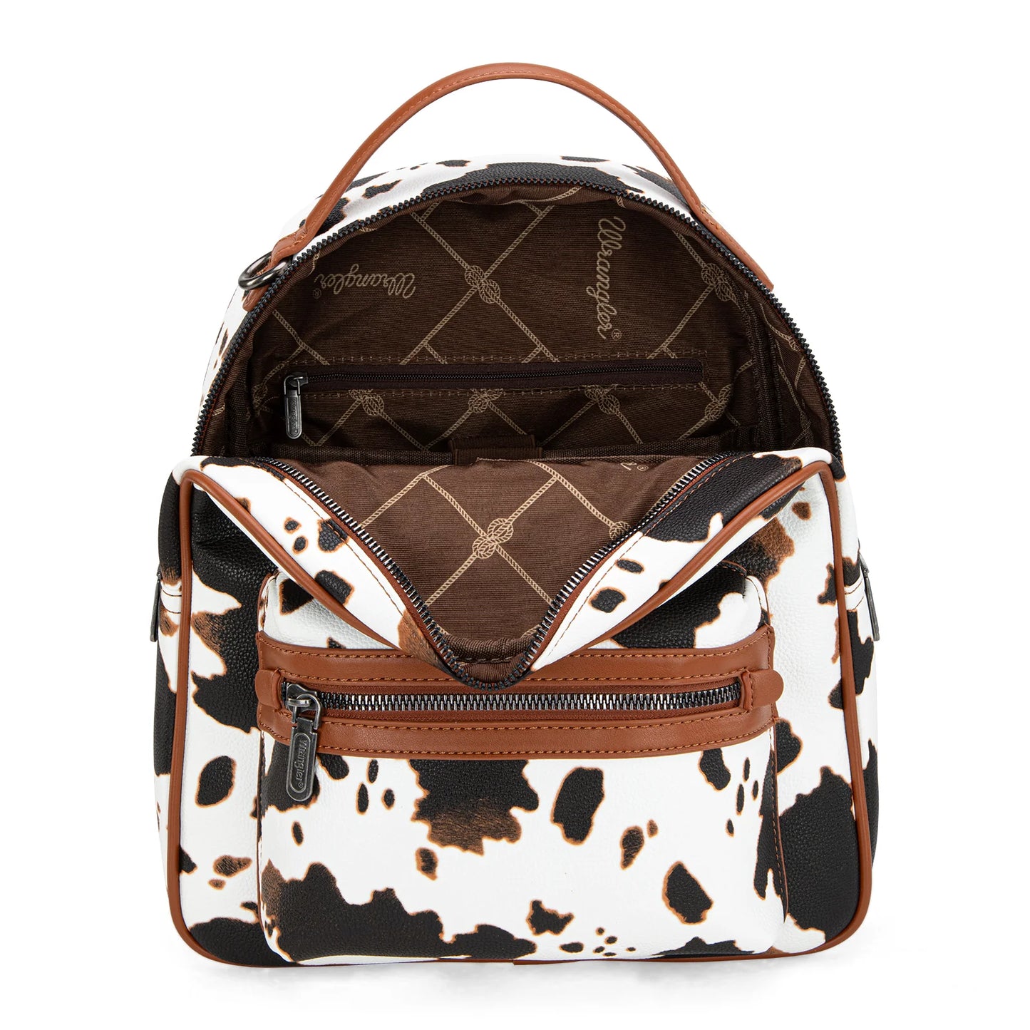 Wrangler Cow Backpack- Brown