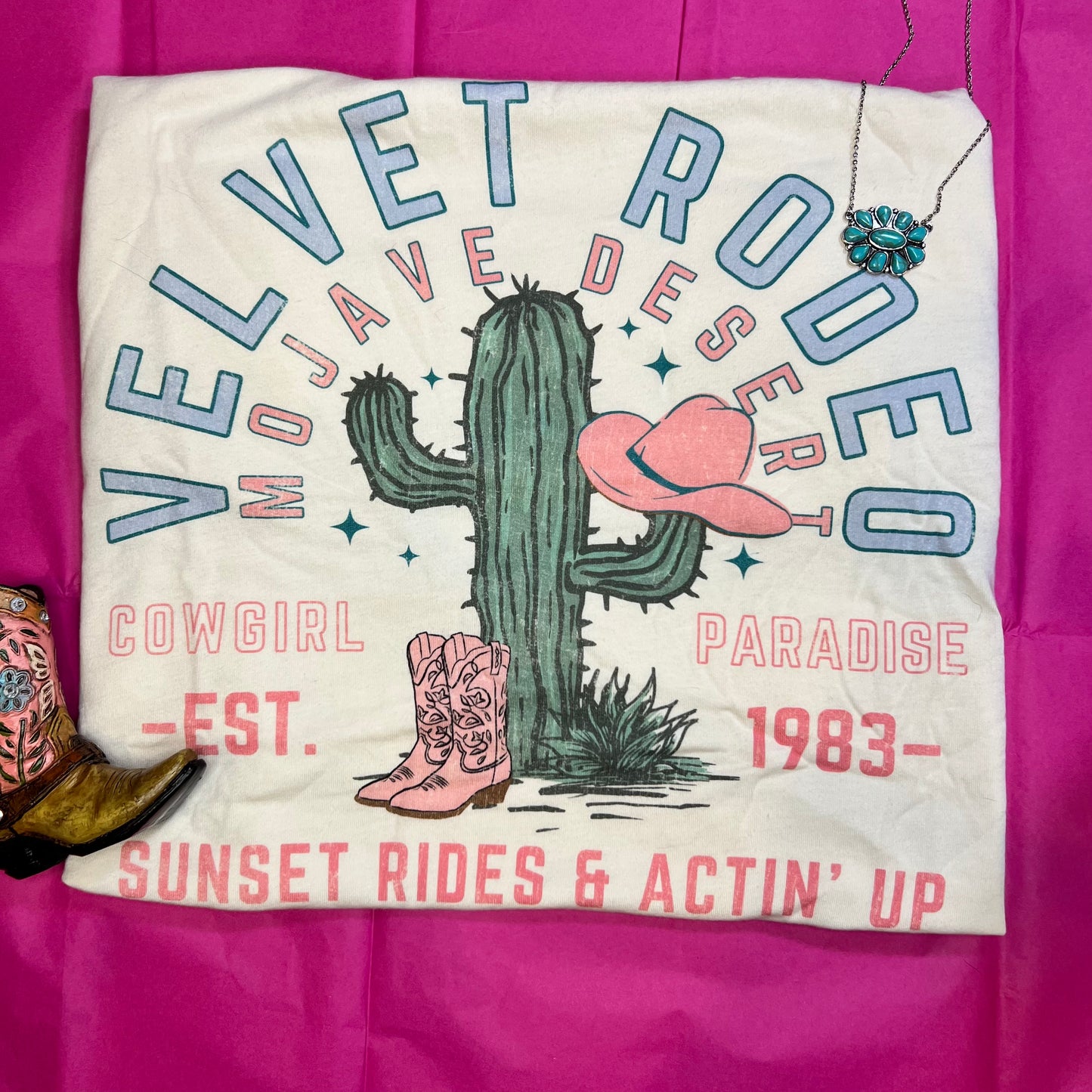 Camiseta de terciopelo Rodeo