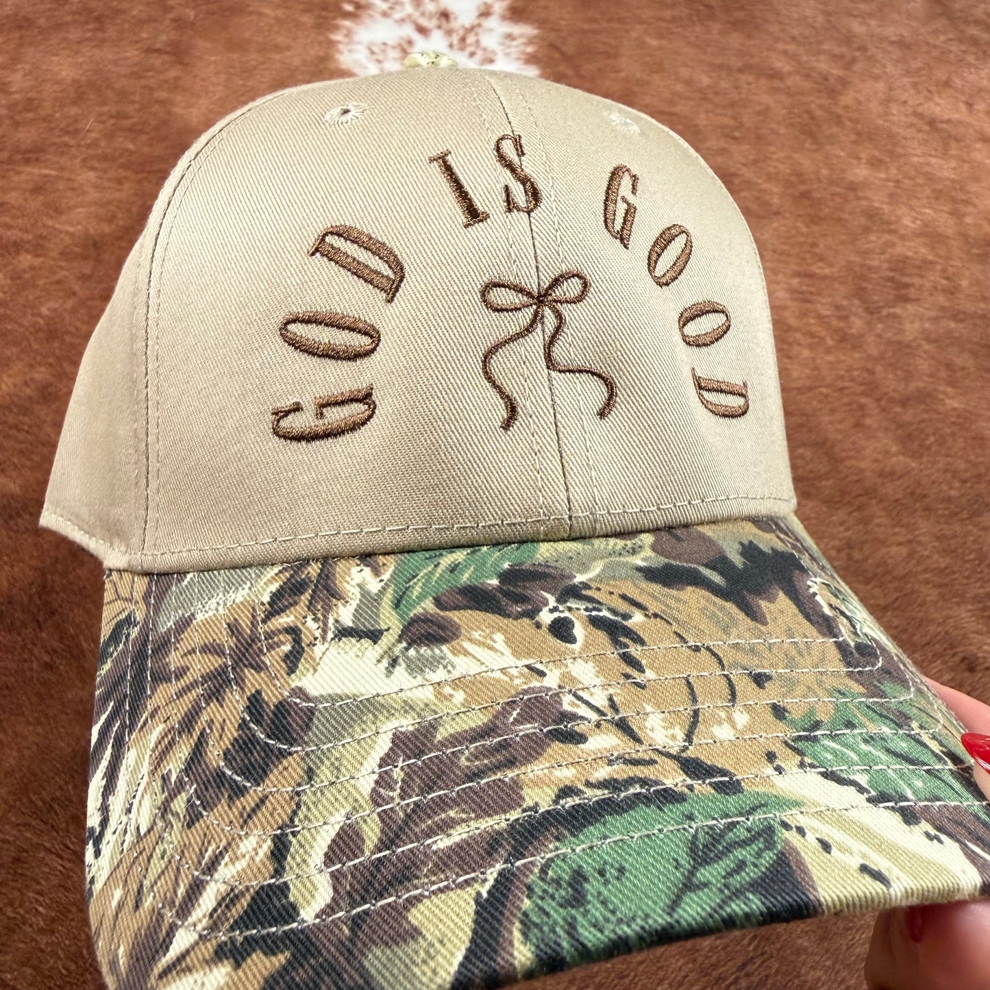 God is Good Camo Trucker Hat