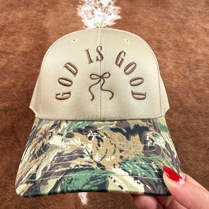 God is Good Camo Trucker Hat