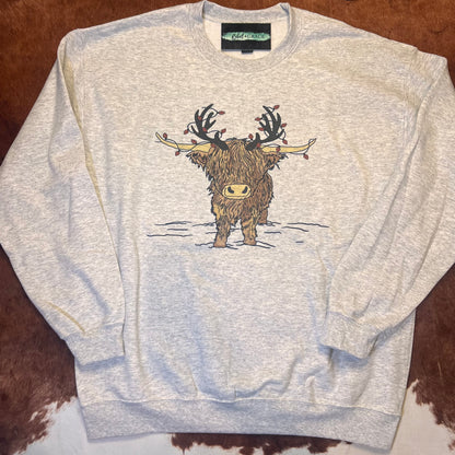 Christmas Cow Crewneck