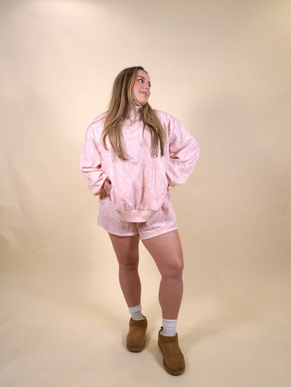 Pink Camo Lounge Set | Shorts