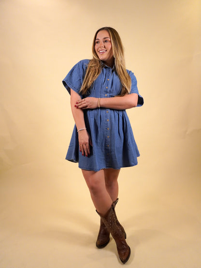 Dear Denim Mini Dress