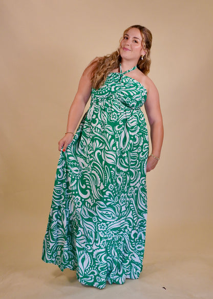 Paradise Halter Neck Maxi Dress