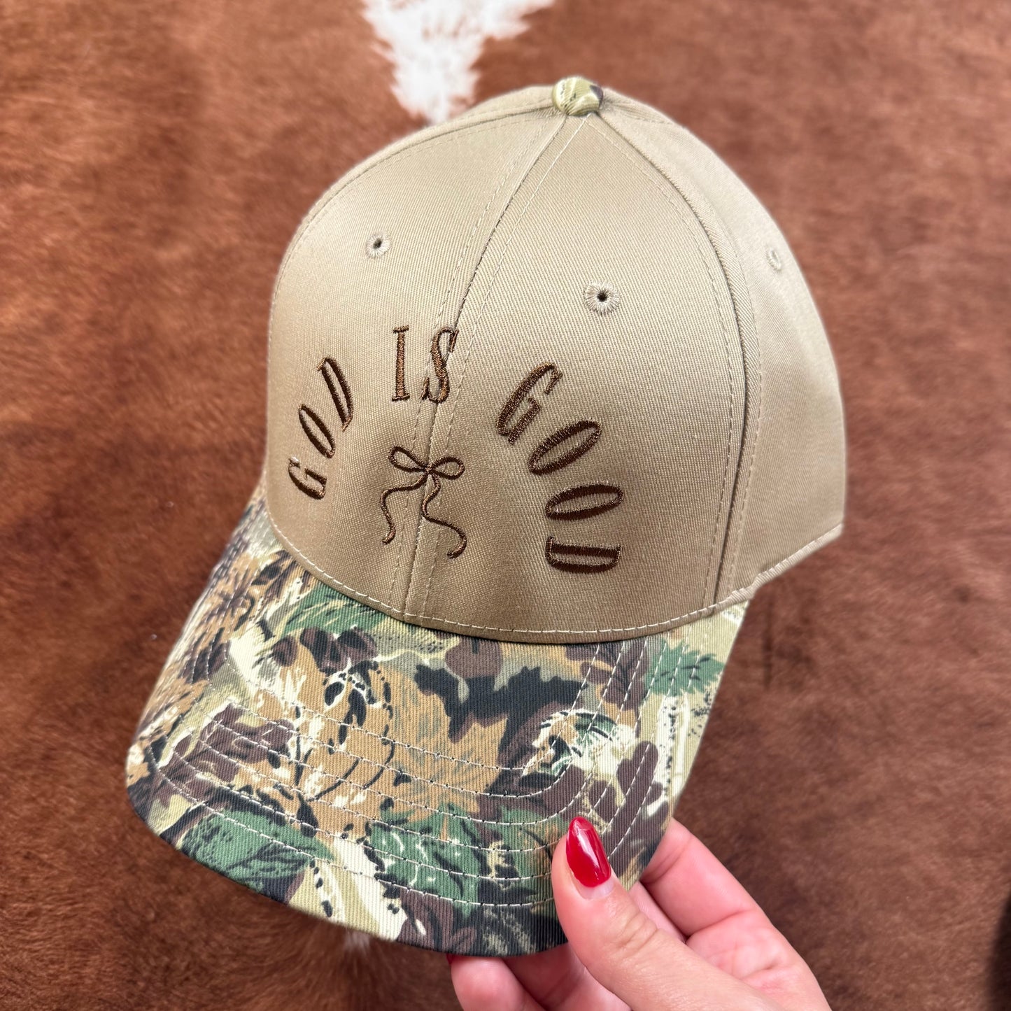 God is Good Camo Trucker Hat