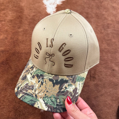 God is Good Camo Trucker Hat