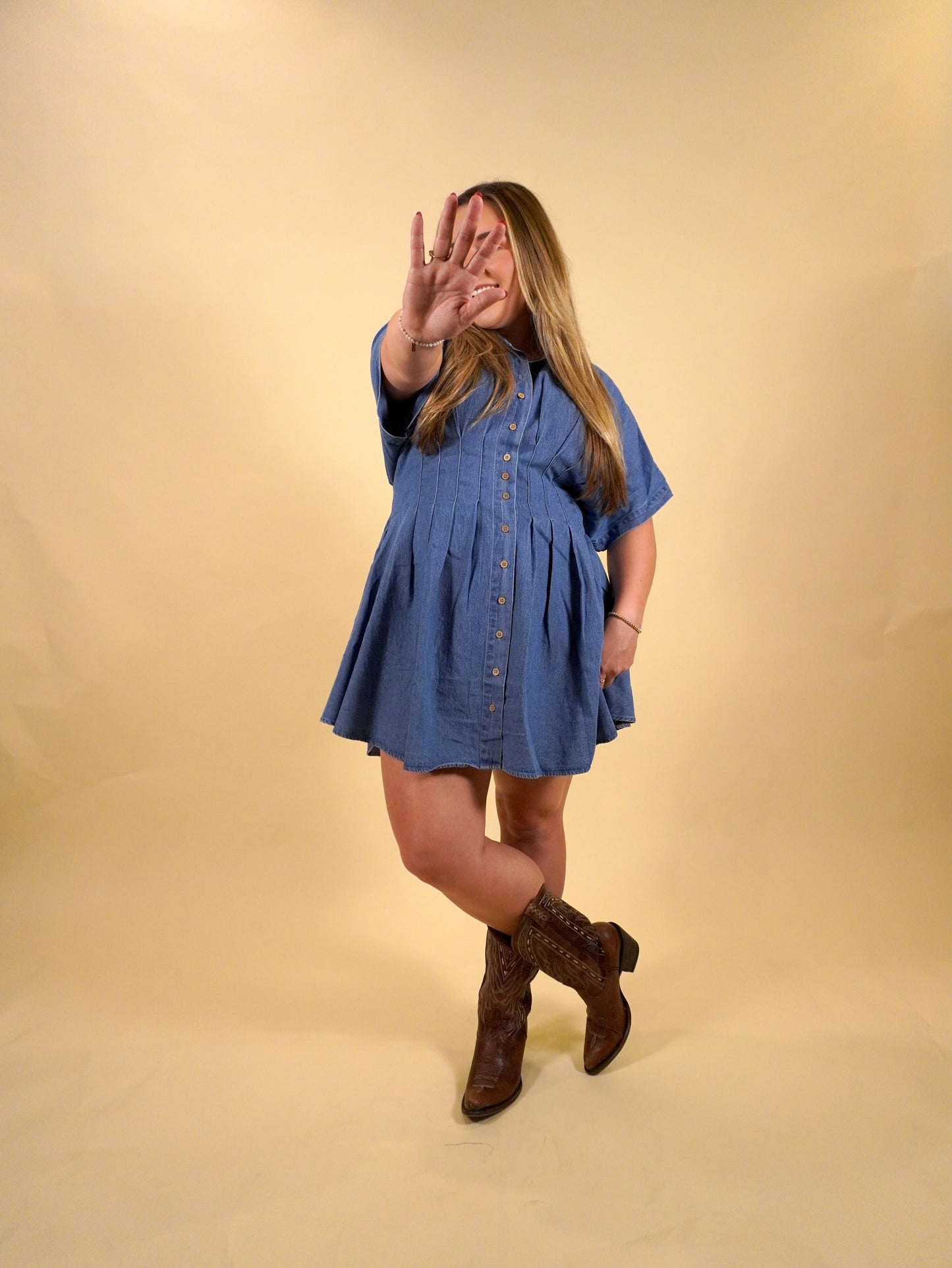 Dear Denim Mini Dress