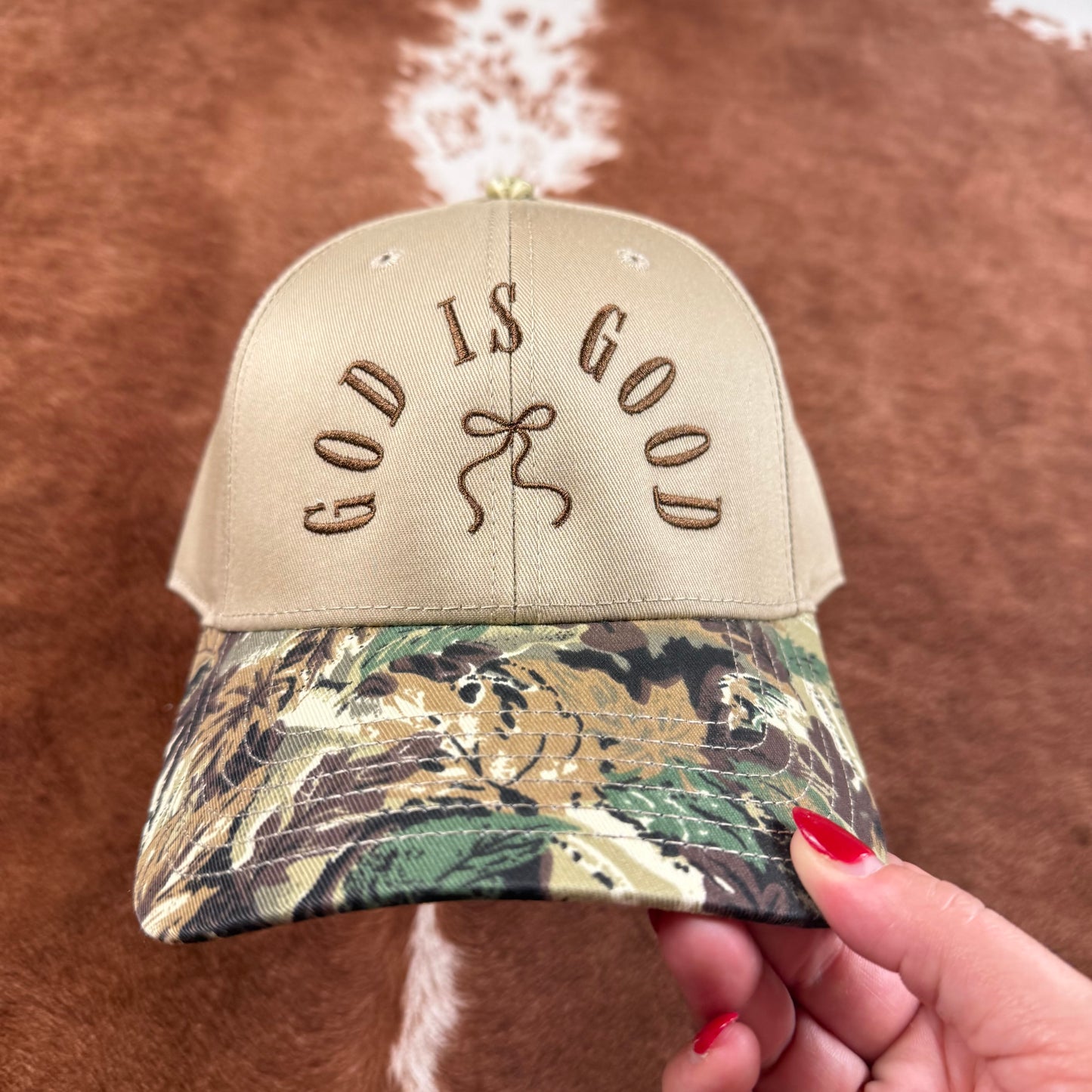 God is Good Camo Trucker Hat