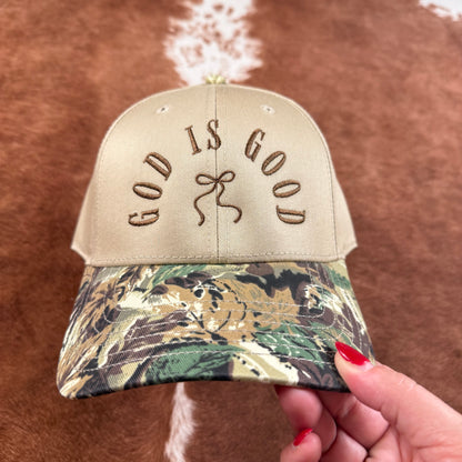 God is Good Camo Trucker Hat