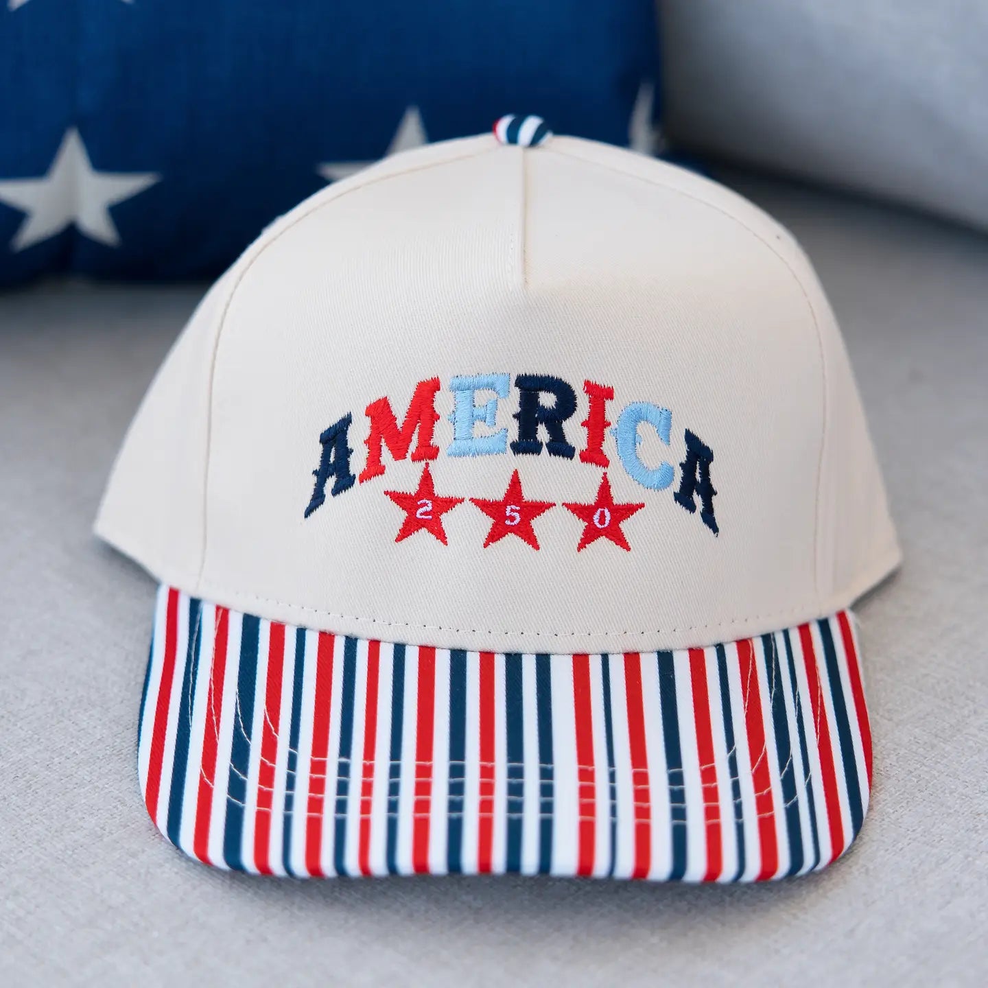 America 250 Striped Trucker Hat