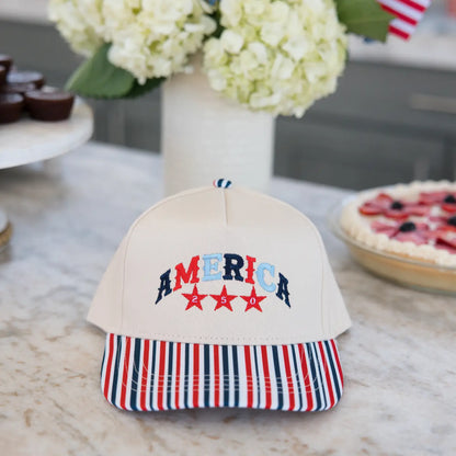 America 250 Striped Trucker Hat