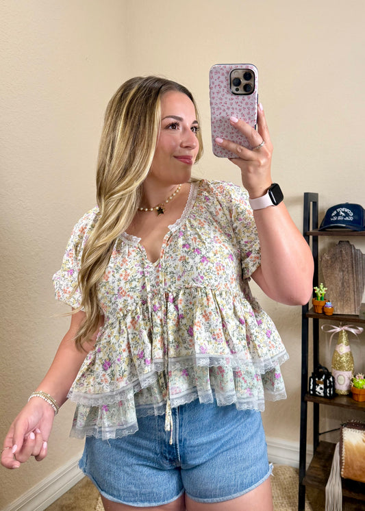 Annie Ruffle Blouse