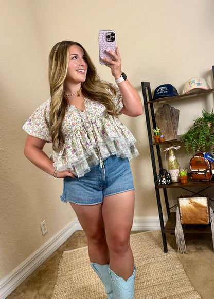 Annie Ruffle Blouse
