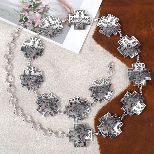 Aztec Cross Concho Belt