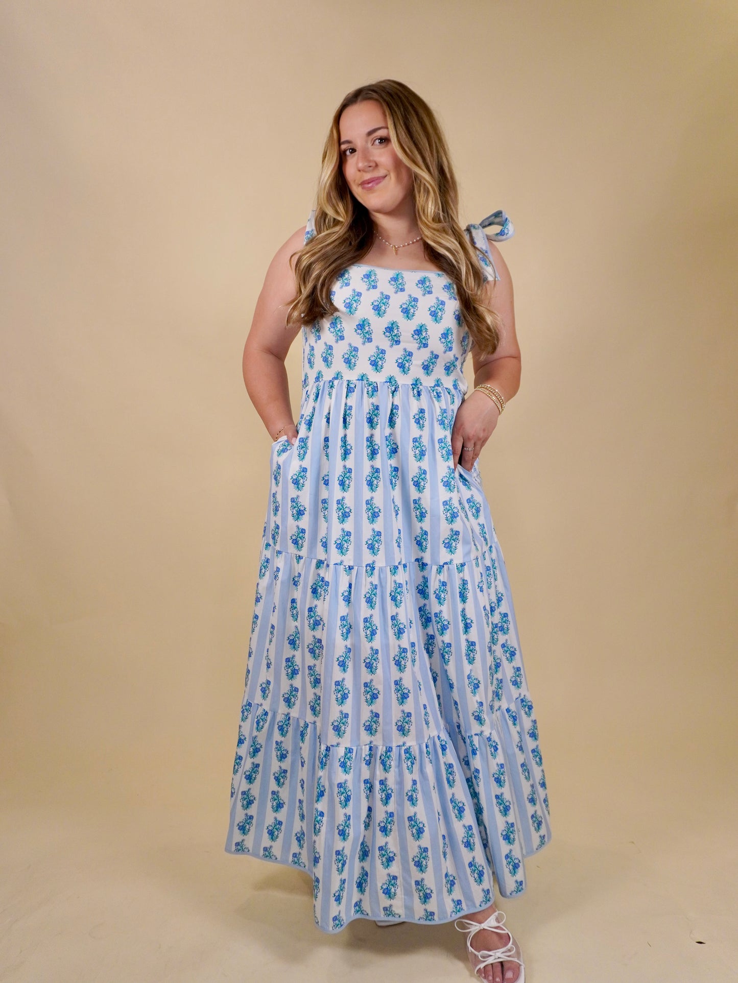 Blooming Maxi Dress | Blue