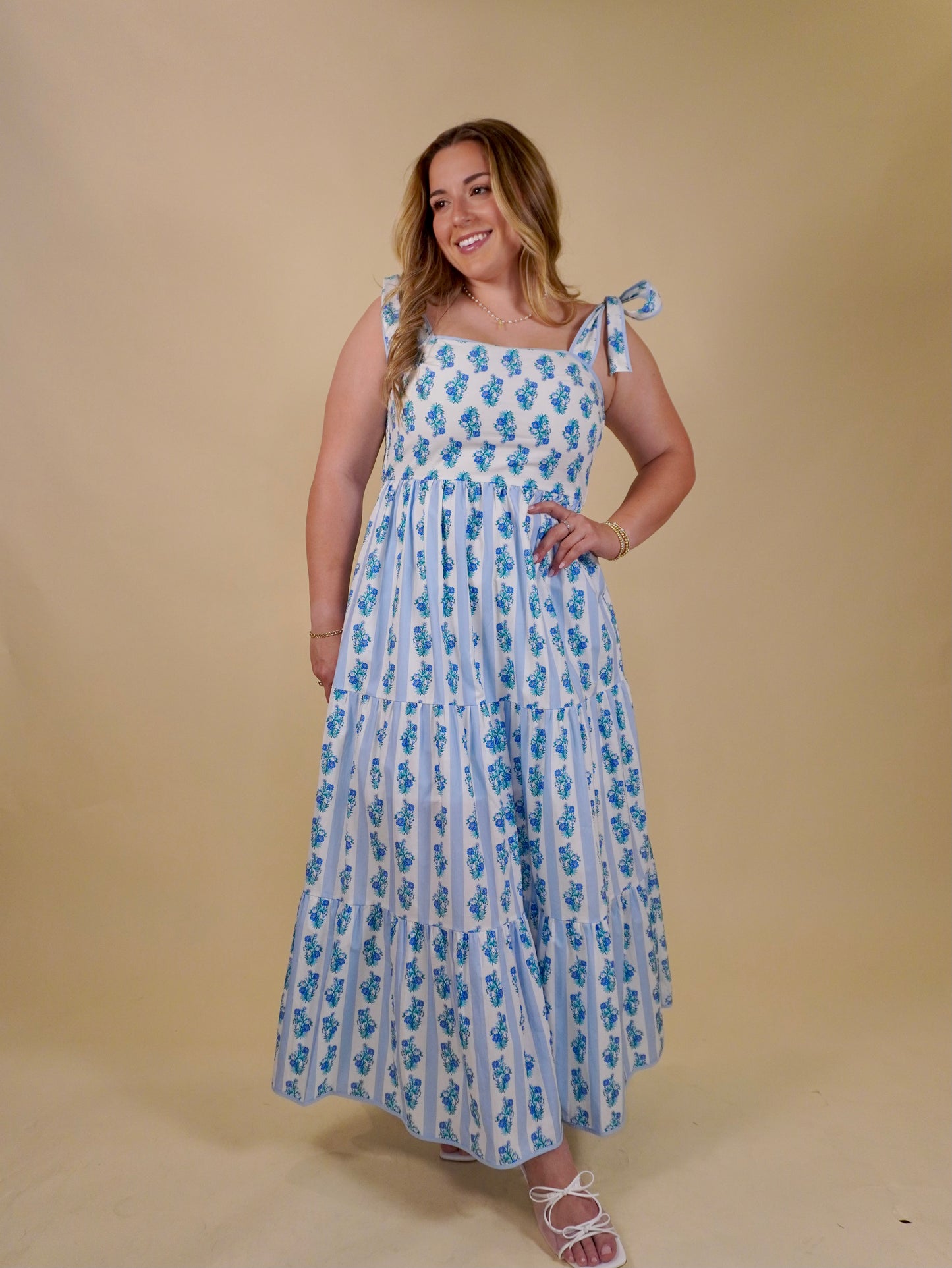 Blooming Maxi Dress | Blue