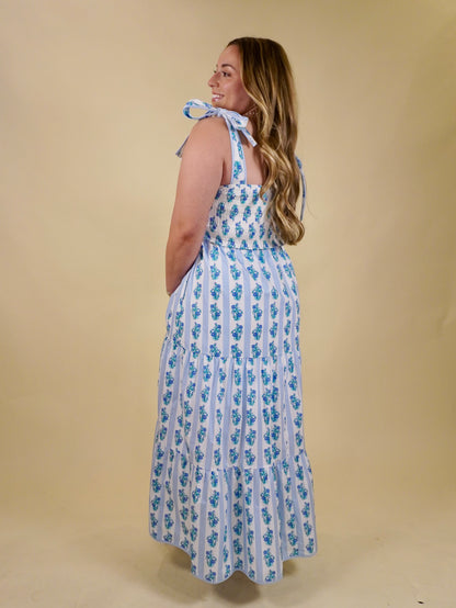 Blooming Maxi Dress | Blue