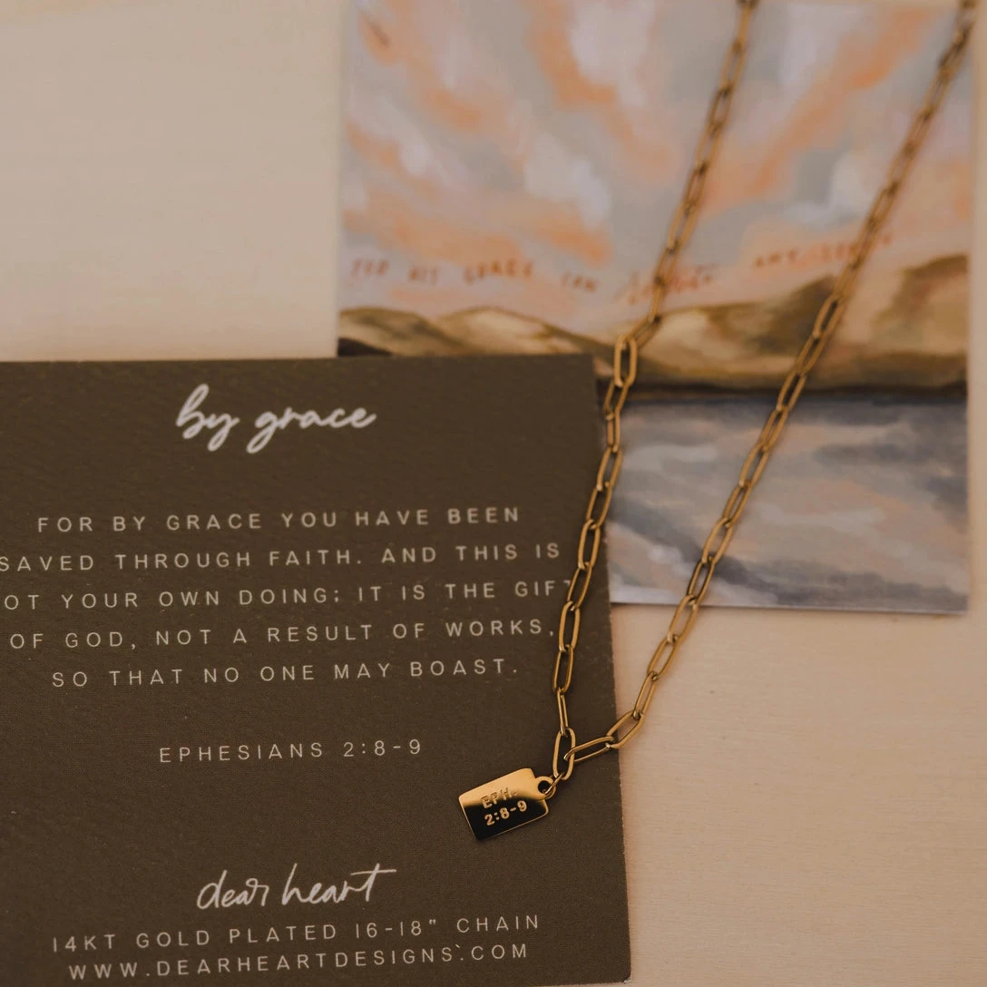 By Grace Mini Tag Necklace