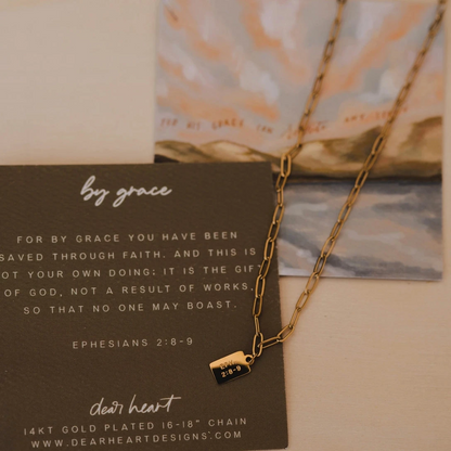 By Grace Mini Tag Necklace