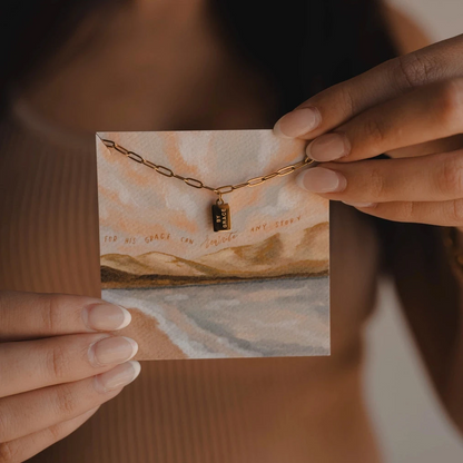 By Grace Mini Tag Necklace