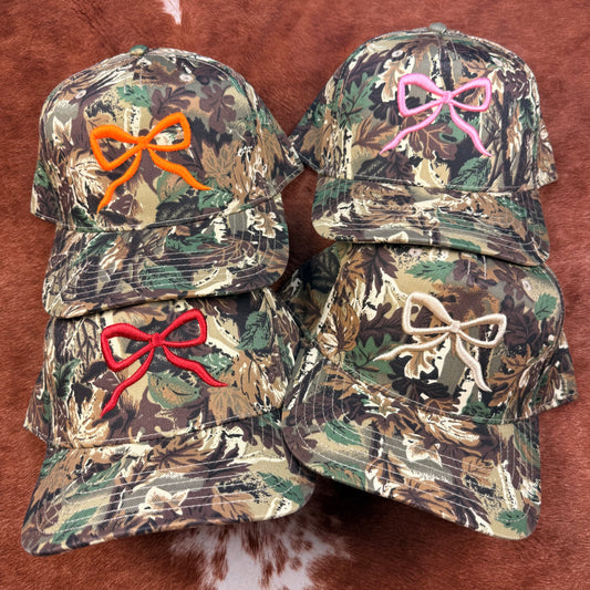 Camo Bow Trucker Hat