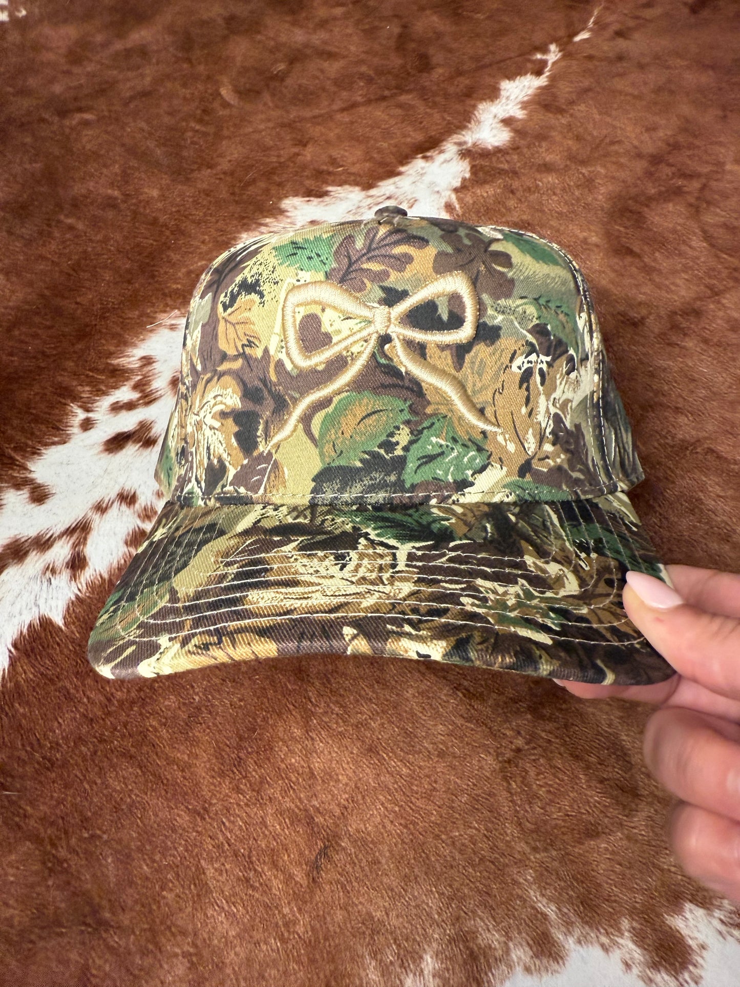Camo Bow Trucker Hat