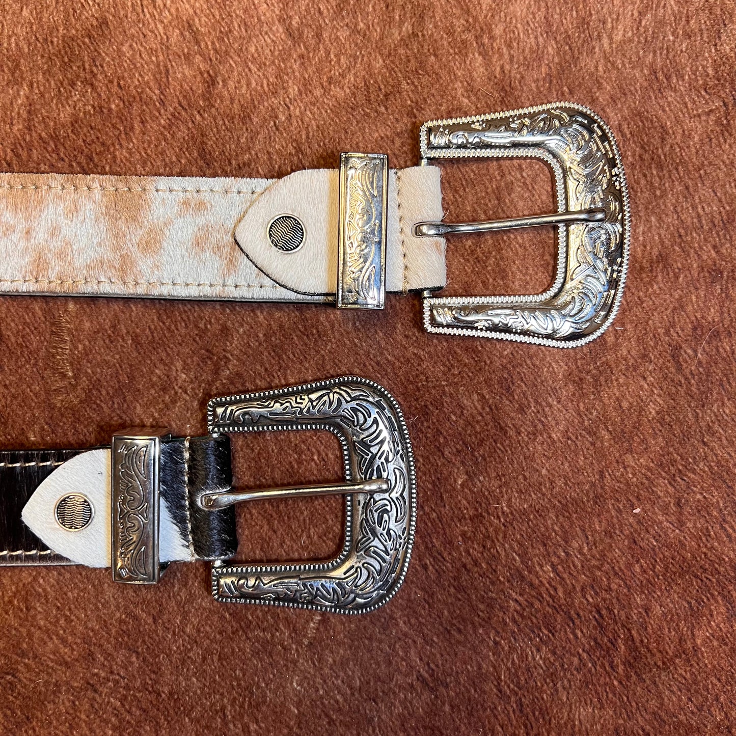 Cowhide Belt (Black & Brown)